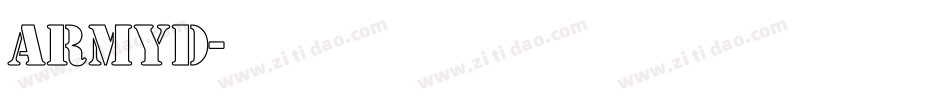 armyd字体转换