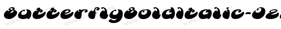 ButterflyBoldItalic-JzxE字体转换 ButterflyBoldItalic-JzxE字体转换