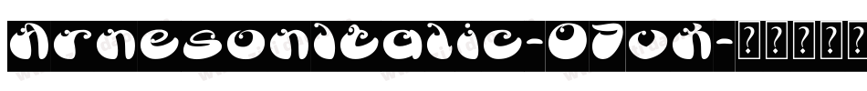 ArnesonItalic-07vX字体转换