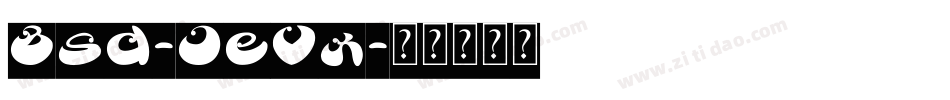Bsd-JeVx字体转换