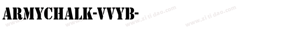Armychalk-VVyB字体转换