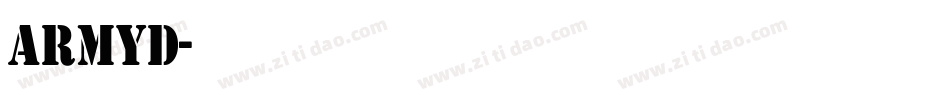 armyd字体转换