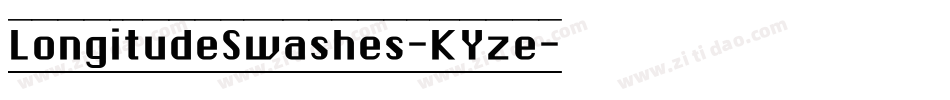 LongitudeSwashes-KYze字体转换 LongitudeSwashes-KYze字体转换