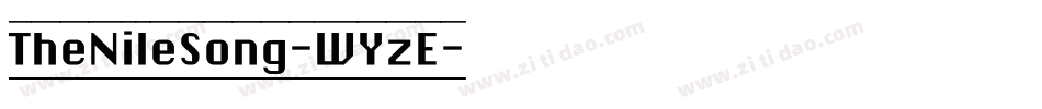 TheNileSong-WYzE字体转换