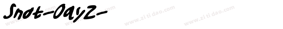 Snot-0ayz字体转换