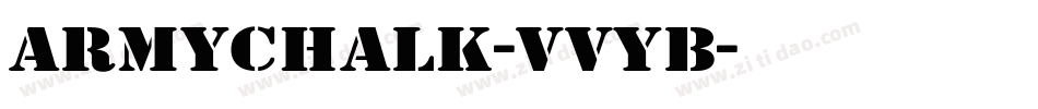 Armychalk-VVyB字体转换