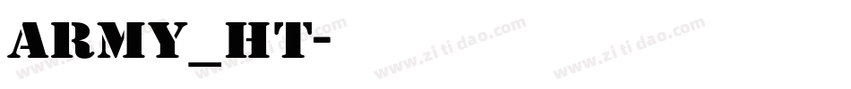 army_ht字体转换