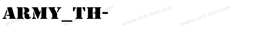 army_th字体转换