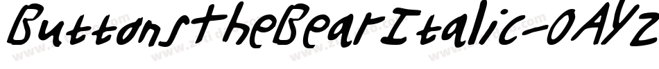ButtonsTheBearItalic-0AYz字体转换