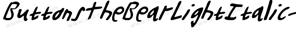 ButtonsTheBearLightItalic-Wn4A字体转换