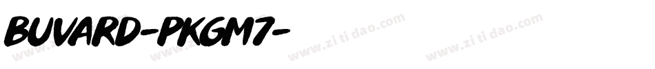 Buvard-PKGM7字体转换