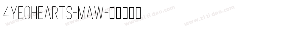 4Yeohearts-MAw字体转换