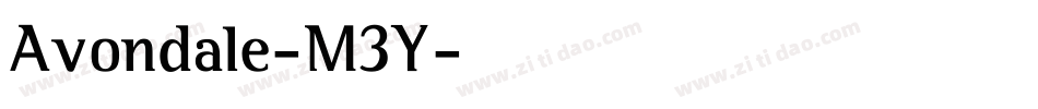 Avondale-M3Y字体转换 Avondale-M3Y字体转换