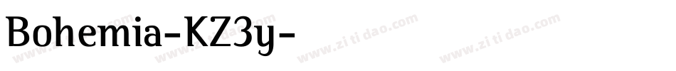 Bohemia-KZ3y字体转换