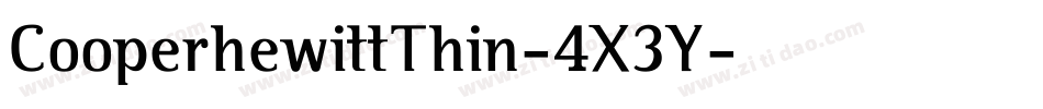 CooperhewittThin-4X3Y字体转换