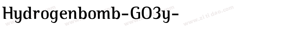 Hydrogenbomb-GO3y字体转换