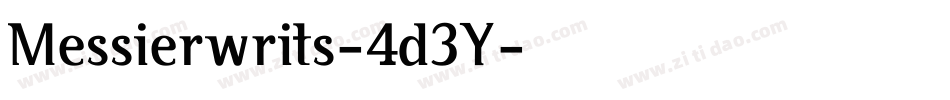 Messierwrits-4d3Y字体转换