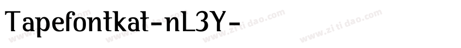 Tapefontkat-nL3Y字体转换