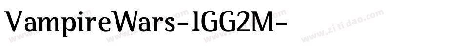 VampireWars-1GG2M字体转换