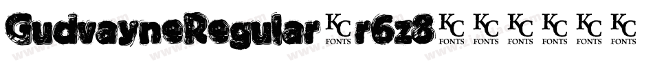 GudvayneRegular-r6z8字体转换