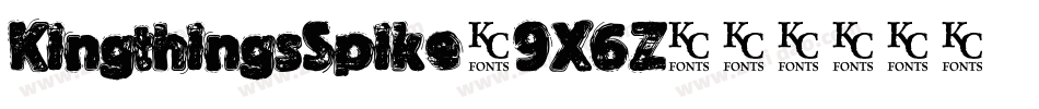 KingthingsSpike-9X6Z字体转换 KingthingsSpike-9X6Z字体转换