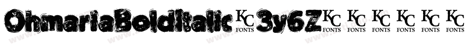 OhmariaBoldItalic-3y6Z字体转换