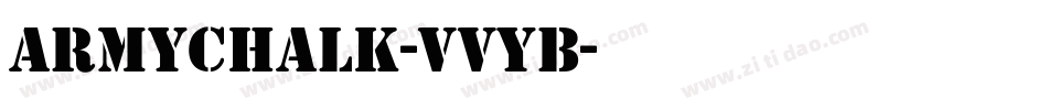 Armychalk-VVyB字体转换