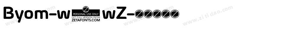 Byom-w5wZ字体转换
