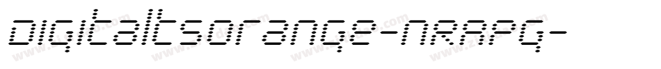 DigitaltsOrange-nRAPg字体转换