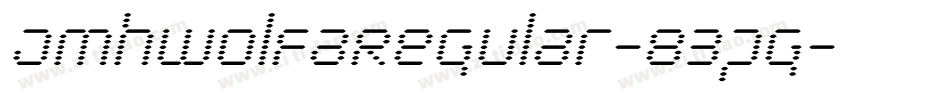 JmhwolfaRegular-83pg字体转换