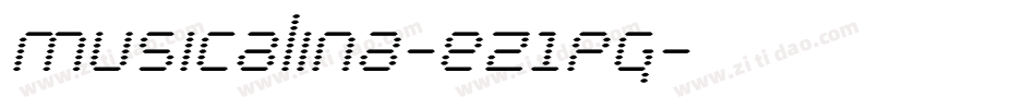 Musicalina-eZ1Pg字体转换