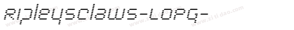 RipleysClaws-LOPg字体转换