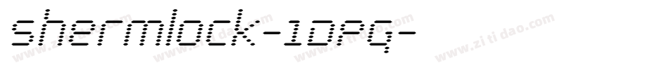 Shermlock-1DPg字体转换