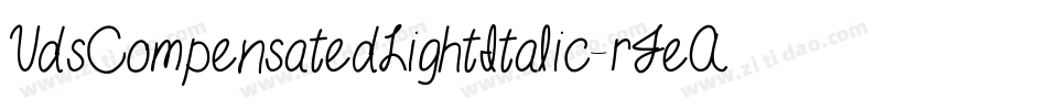 VdsCompensatedLightItalic-rJeA字体转换