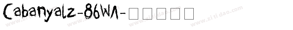 Cabanyalz-86WA字体转换