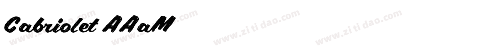 Cabriolet-AAaM字体转换