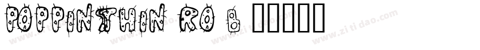 PoppinsThin-rO2B字体转换