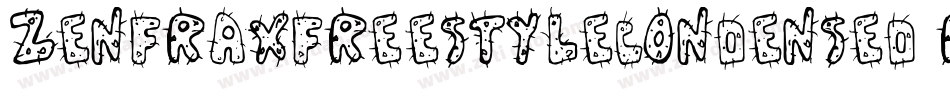 Zenfraxfreestylecondensed-rr2B字体转换