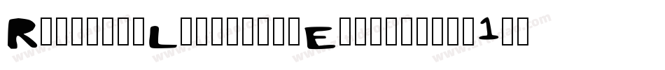 RoundfitLowercaseExtended-a1vg字体转换