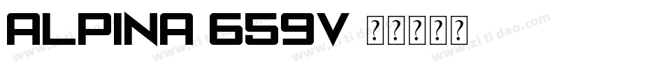 Alpina-659v字体转换