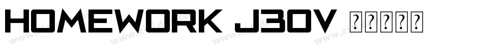 Homework-j30v字体转换