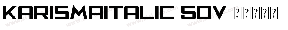 KarismaItalic-50v字体转换