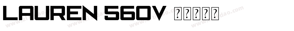 Lauren-560v字体转换