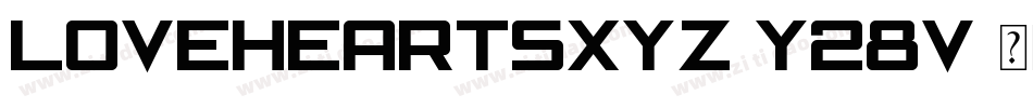 LoveheartsXyz-y28V字体转换