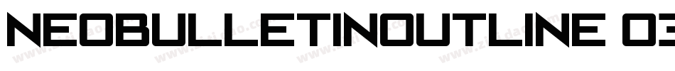 Neobulletinoutline-o37V字体转换