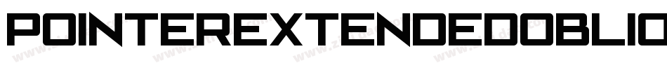 PointerExtendedOblique-151v字体转换