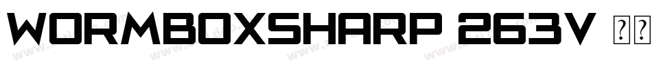 WormboxSharp-263v字体转换
