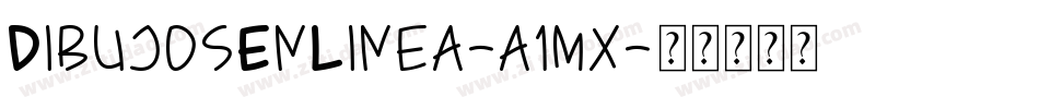 DibujosEnLinea-a1mx字体转换