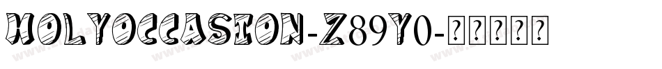 HolyOccasion-z89Y0字体转换