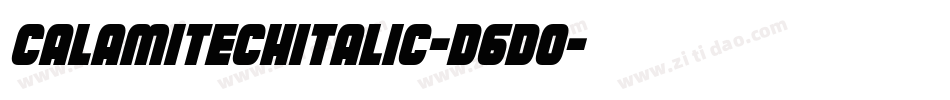 CalamitechItalic-D6D0字体转换